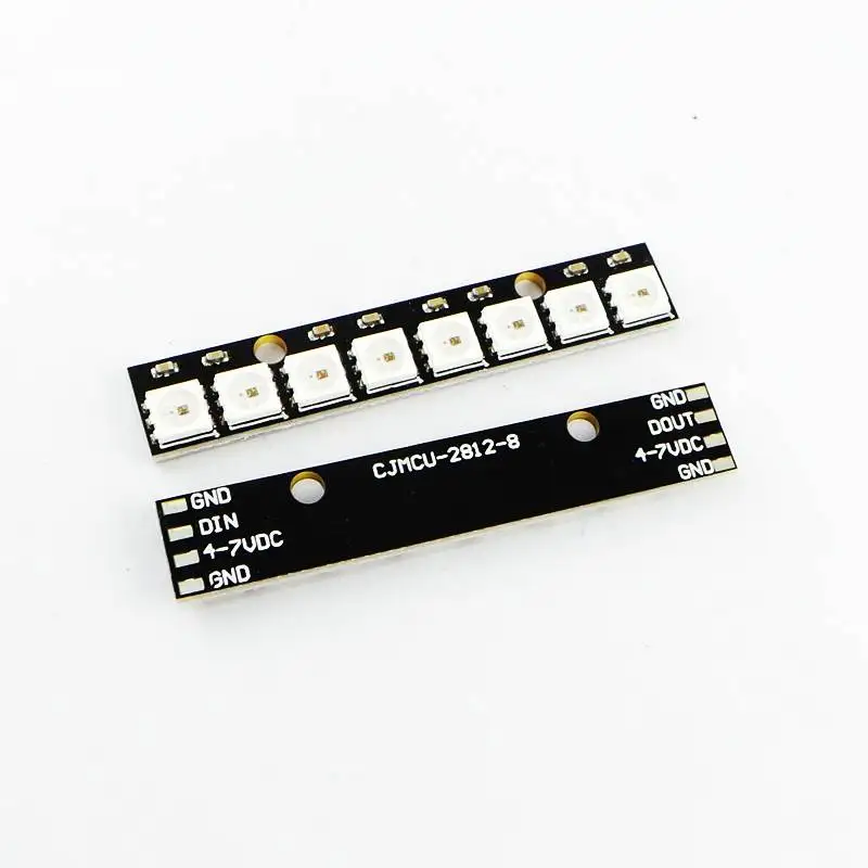 10pcs 8-bit WS2812 5050 RGB LED lights built-in full color-driven development board WS2812B 2812 full-color driver LED Module