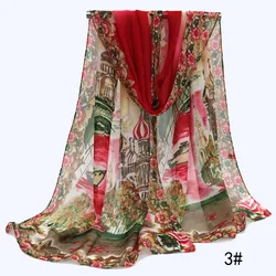 Chiffon fashionable Scarf summer shawls and Shawl for womens wrap Hijab cape female big scarves snood sciarpa stoles scarfs silk