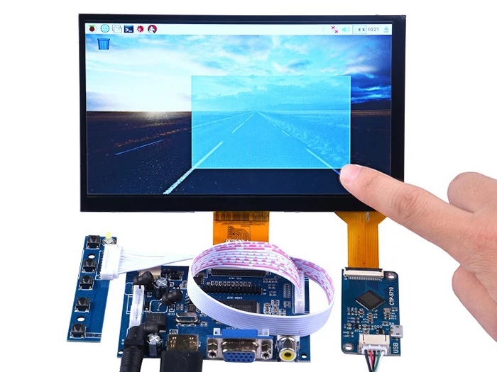 7 inch 1024x600 capacitive touch screen DIY kit