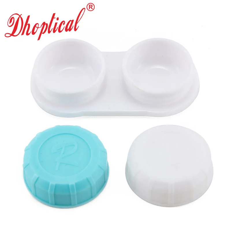 100 Pcs Contact Lens Case Colorfull Case  L R Blue and Red Contact Accessories By Dhoptical