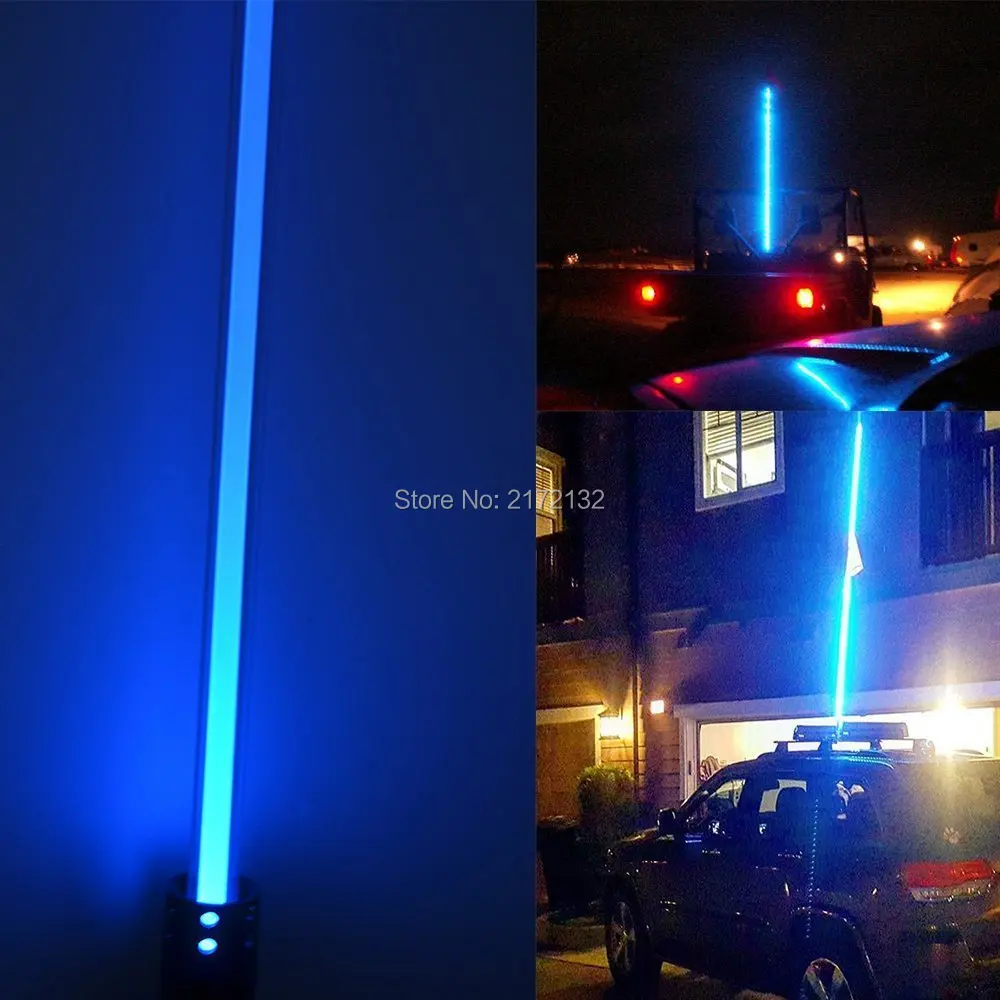 Outerdoor Beach Sport light bar LED antenna light 150cm SUV Motor LED Flag light white blue red yellow green