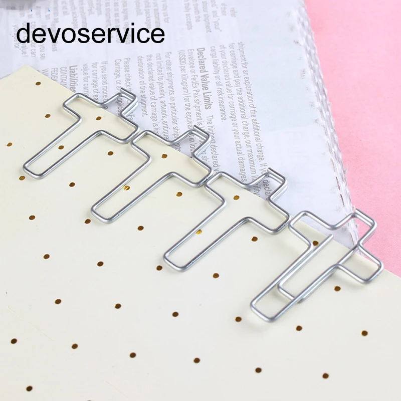 

10 Pcs/Lot Christian Cross Metal Paper Clips ParaP apel Creative Memo Bookmark for Message Storage Office Supplies Accessories