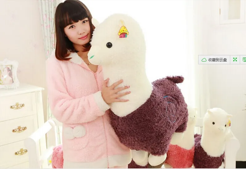 stuffed toy ,huge 80 cm Alpaca plush toy, throw pillow, birthday gift p2936