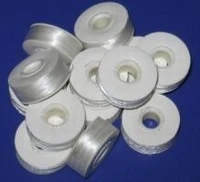 75D/2 polyester filament L type Card side pre-wound bobbin thread embroidery thread  white with 144pcs/box  with free shipping.