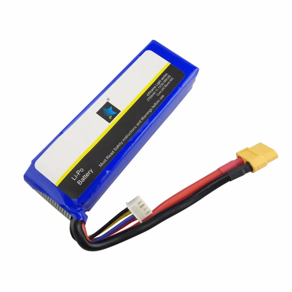 11.1V 2700mah lithium battery for Cheerson CX-20 CX20 GPS brushless quadcopter drone XT60 head high rate lithium battery