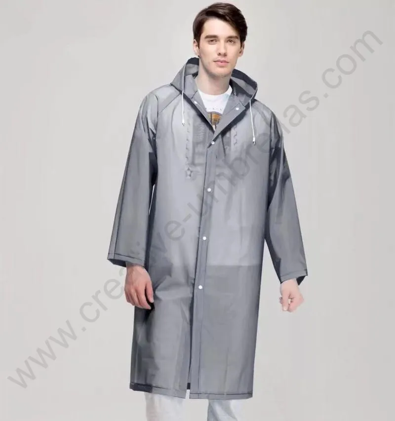 3pcs/set colour option Environmental protecting Non disposable EVA raincoat waterproof unisex ultrathin non-toxic  rainwear