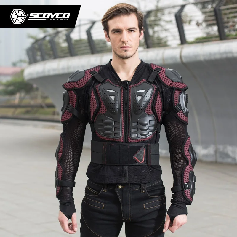 Scoyco AM02 Motocross Armor Motorcycle Off Road Body Armour Racing  Full Protector Gears Moto Motorbike Country Armor Body