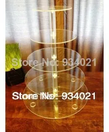 

Cake Display Stand Plexiglass display holder free shopping Modern 5 Tier Acrylic Wedding Cake Party Cupcake Stand decoration