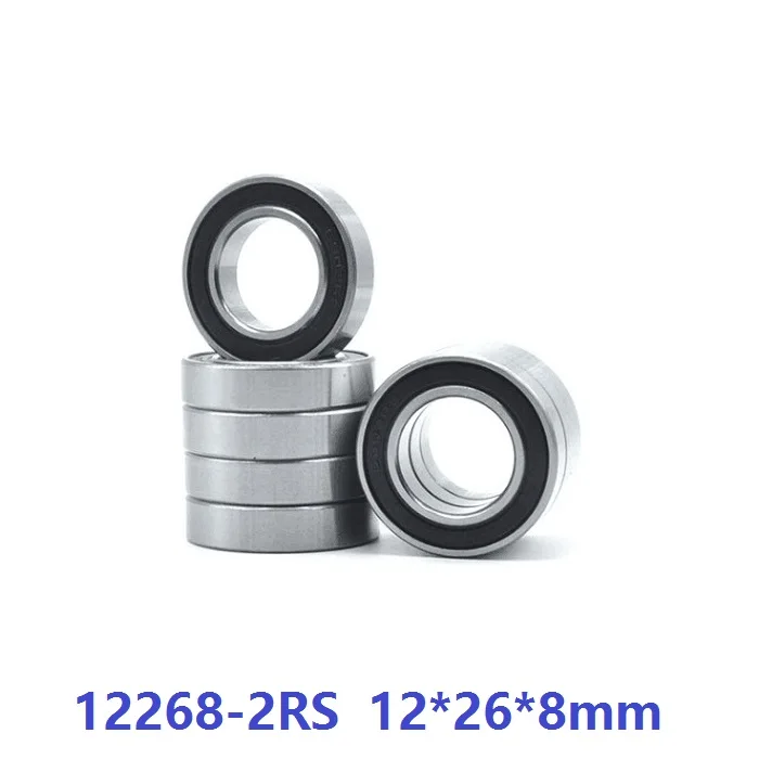 20pcs MR12268 12268-2RS 600/12-2RS 12x26x8mm deep groove ball bearing Bicycle wheel bearing repair parts 12*26*8