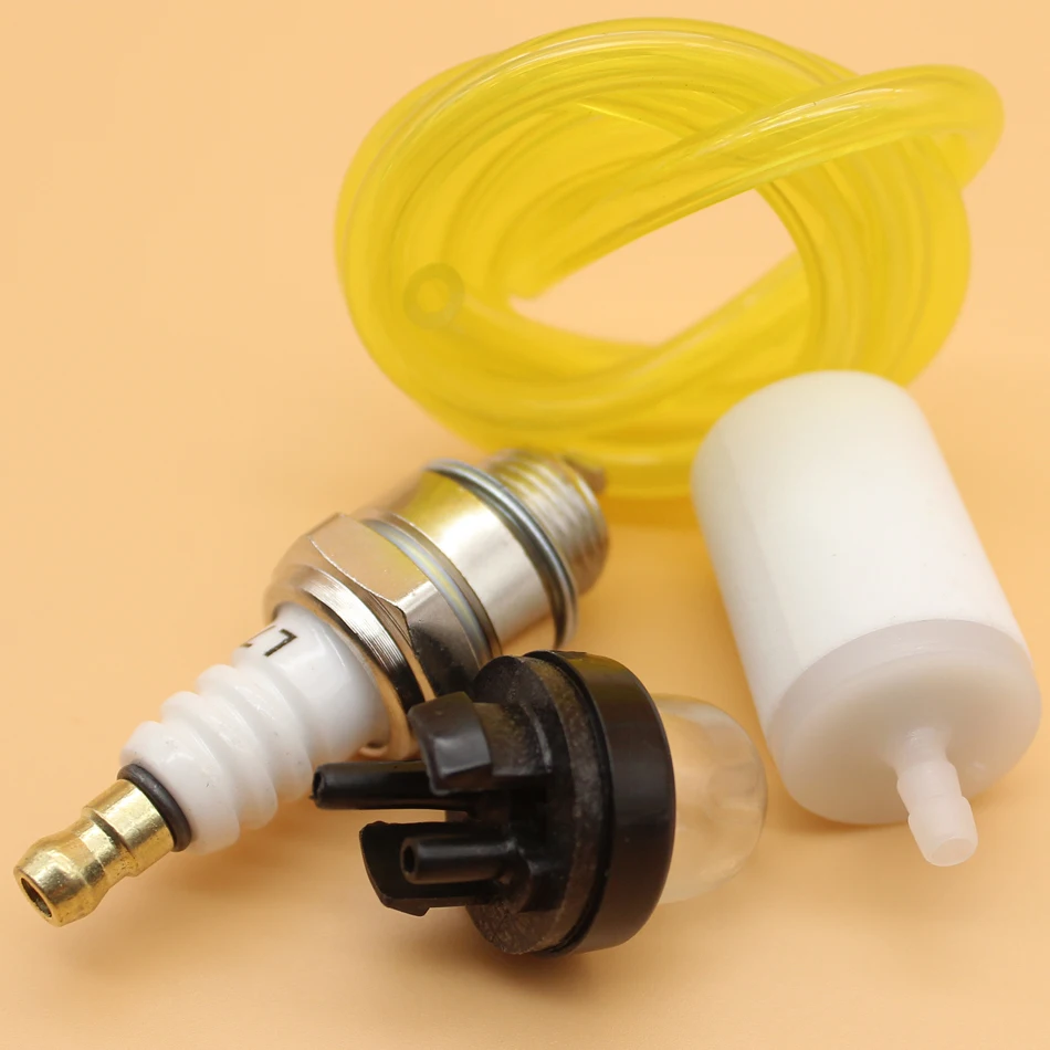 Primer Lampadina Tubo Del Carburante Filtro di Linea Spark Plug Kit Per Husqvarna Artigiano Mcculloch Motosega Decespugliatore Trimmer Strimmer Blower