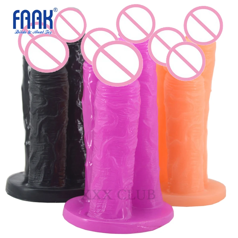 FAAK 3 Penis Triple Dildo for Female&Lesbian Sex Party Masturbation,3-end Cock Sex Products,No Smell Sex Toys for Women