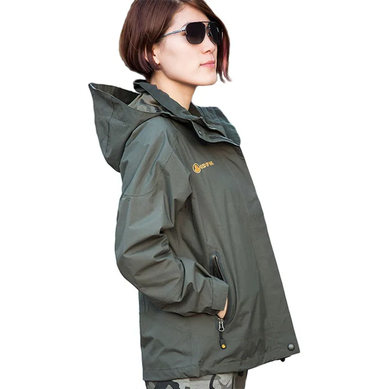 

Upgraded Women Spring Winter Windbreaker Outdoor Camping Hiking Loose Coat Training Windproof Jacket