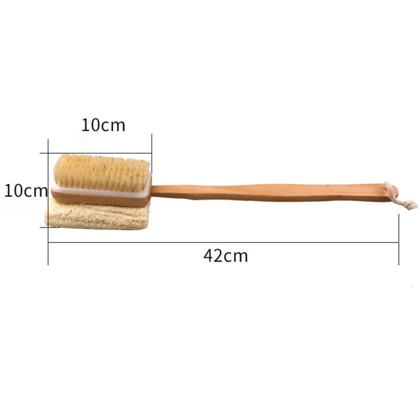 FEIXIANG  bristle full body brush wooden long handle brushes bathroom bath body massage brush to remove horny brushes D50