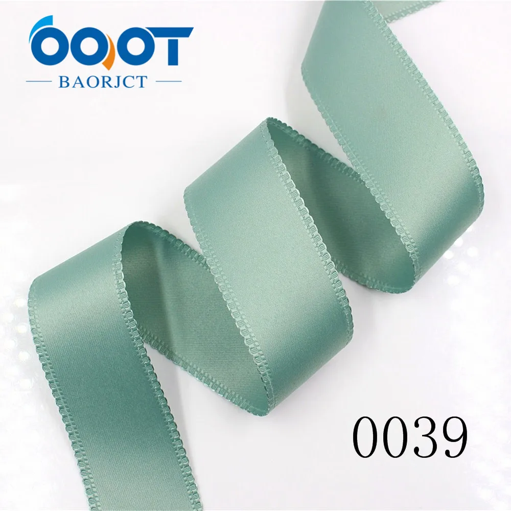 OOOT BAORJCT 181304 38mm 10 yard solid color bilateral flower ribbon Wedding decorative ribbons,gift wrap,DIY handmade materials