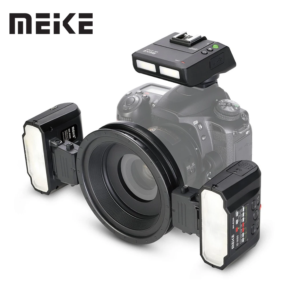 

Meike MK-MT24 Macro Twin Lite Flash for Nikon Digital SLR Camera D5100 D5200 d5300 D700 D800 D810 D80 D90 D600 D610 D3100 D3200