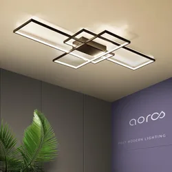 Plafonnier led au design moderne, noir ou blanc, luminaire décoratif de plafond, idéal pour un salon, une chambre à coucher ou une salle à manger, nouvel arrivage