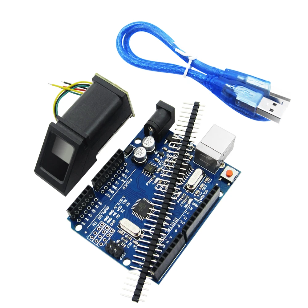 

1set FPM10A fingerprint Module for Optical fingerprint sensor + 1pcs UNO R3 MEGA328P with usb cable