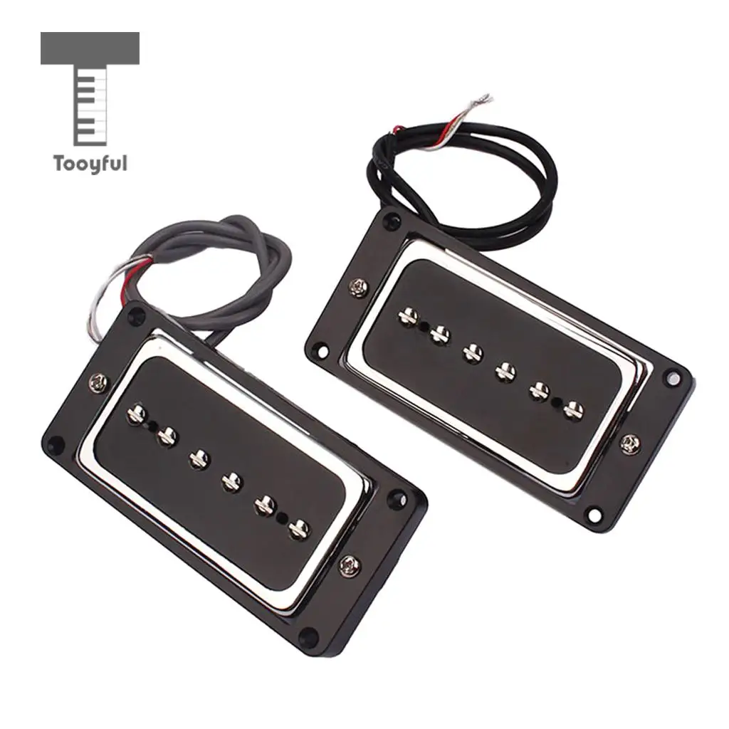 Copper P90 Humbucker Pickup Set Single Alnico 5 Pickups for Electric Guitar Bridge Parts & Accessories