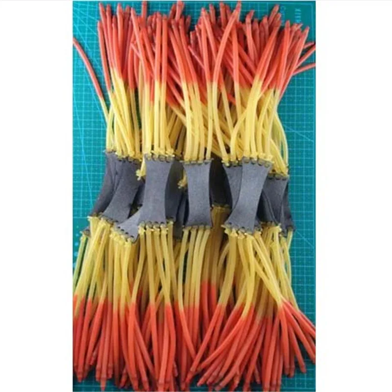 1pcs Slingshots Natural Latex Elastic Resilient Tube for Tactical Slingshot Catapult 2050 8 strips powerful rubber band