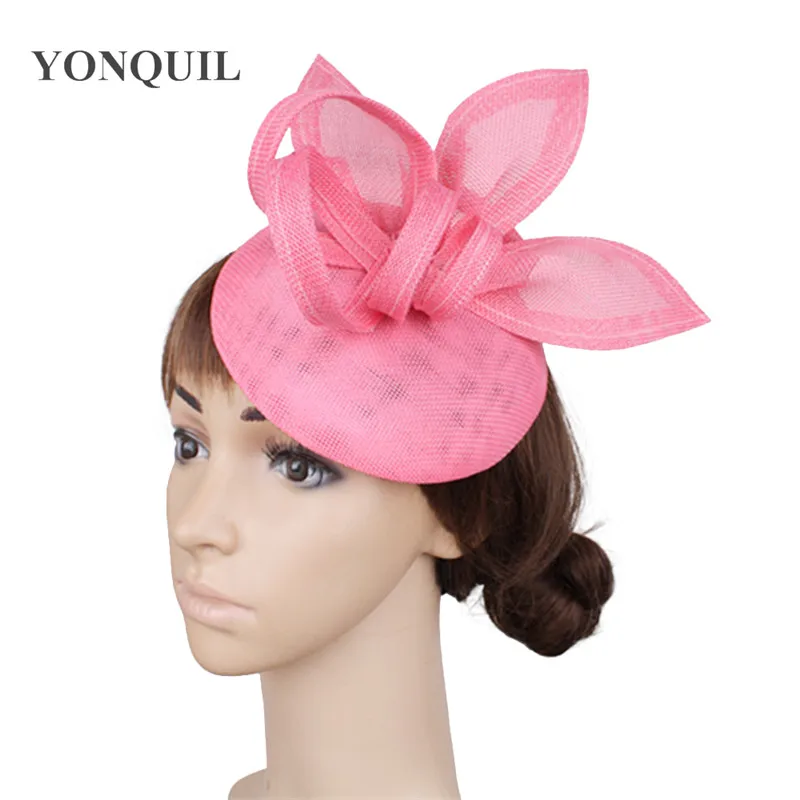 Lila Nachahmung Sinamay Fascinator Kopf bedeckung für Kentucky Derby Kirche Hochzeits feier Rennen Frauen Braut ereignis Anlass Hut – Detail 23
