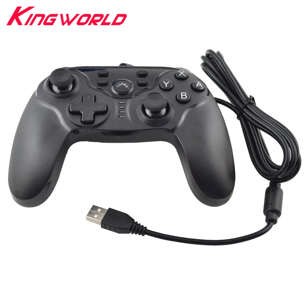 10pcs USB Wired Controller Gamepad Double Motor Vibration For S-w-i-t-c-h N-S Support version 3.0 for PC