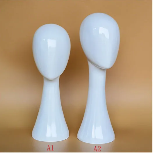 

Fashionable Long Neck Female Head Mannequin White Color Hot Sale