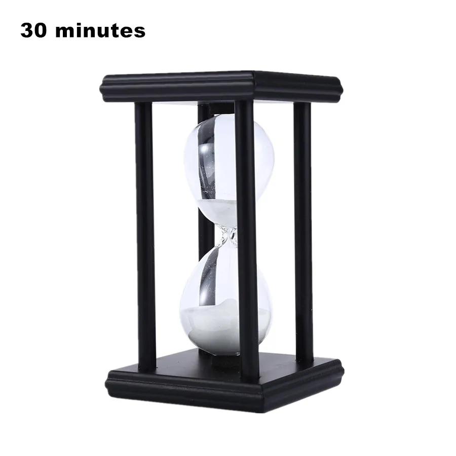 15/30 Minute Sand Hourglass Countdown Timing 14.5*8*8cm Modern Wooden Sandglass Sand Clock Timer Home Decoration reloj de arena