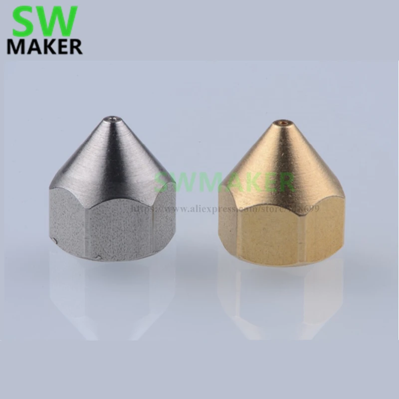 

1pcs Brass / Stainless steel Nozzle 0.2mm 0.4mm 0.8mm V4 for UP 3D Printer 1.75mm filament