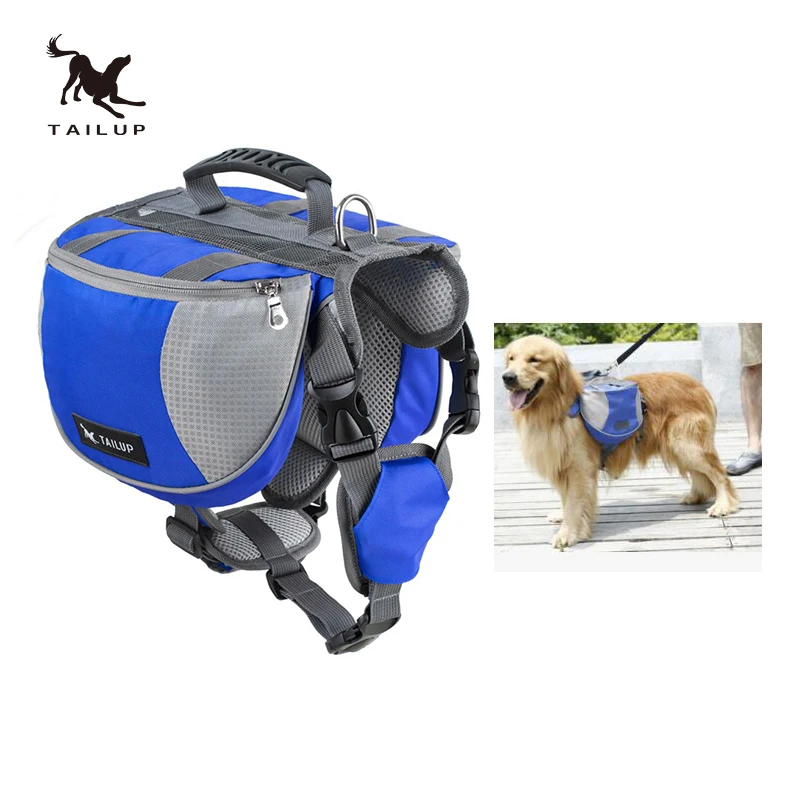 TAILUP Pet Dog Backpacks Chest Pack Pet  Saddle Bag For Training K9 Camping Hiking Traveling Carrying Food Drink