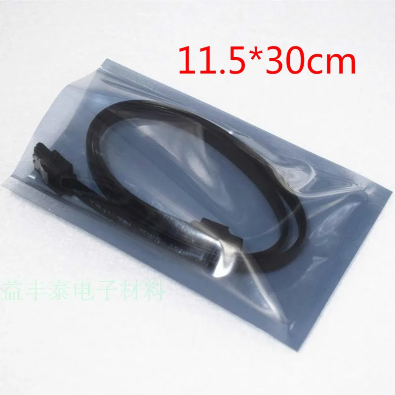 

Wholesale 400Pcs/Lot 11.5*30cm Open Top Antistatic Storage Bags ESD Anti-static Pack Pouches Anti Static Shielding Plastic Bag