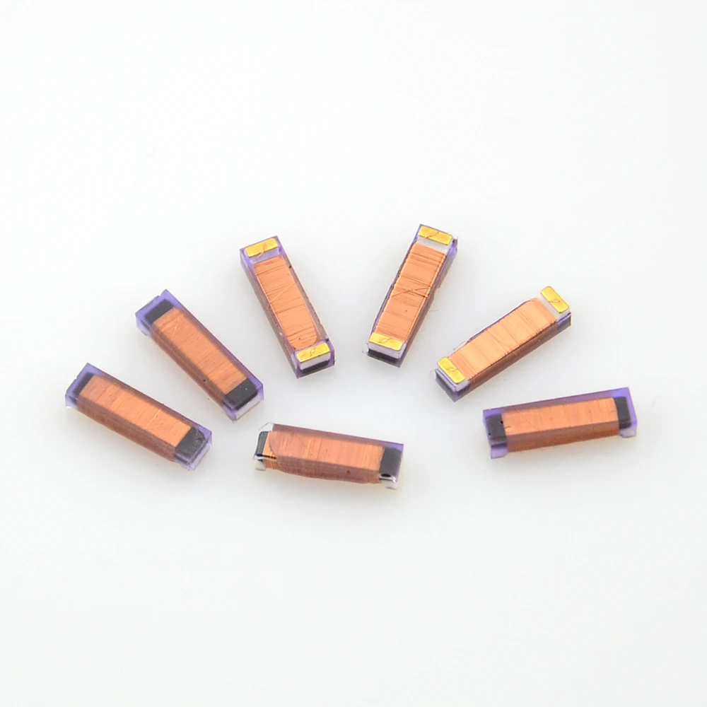 Okeytech 10 PÇS/LOTE 2.38MH 680P 12*3.5mm Bobina de Indutância de Reparação Chip De Transponder Para Peugeot Remoto Chave Do Carro Para Citroen