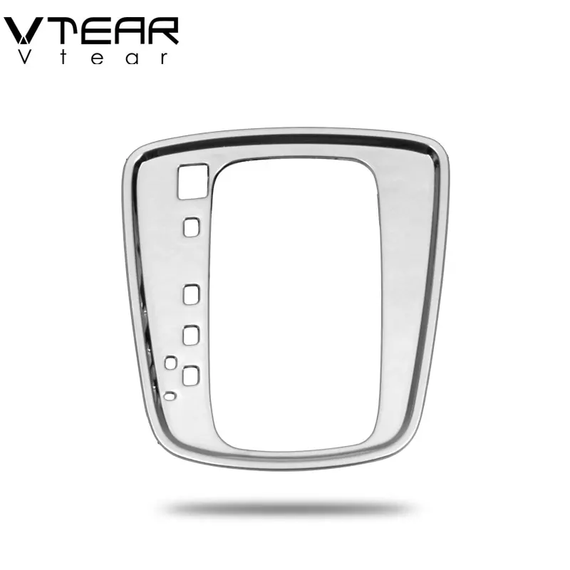 Vtear For Kia Rio 4 X-Line Gears frame cover interior panel circle decorative chrome car-styling Mouldings Accessories part 2017