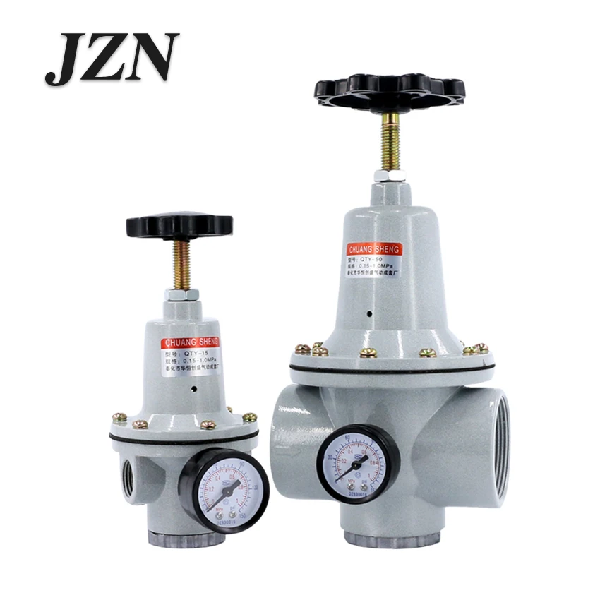 Pneumatic Air Compressor Air Pressure Regulating Valve Pressure Regulating Gas Pressure Reducing Valve QTY-08/10/15/25/32/40/50