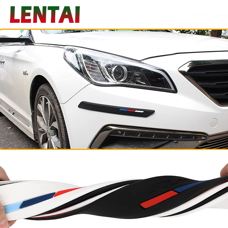 

LENTAI 1Pair Auto Car Head Bumper Anti-collision Strip Stickers For BMW E46 E39 E90 E60 E36 E34 E30 F20 Mini Cooper Audi A4 B6