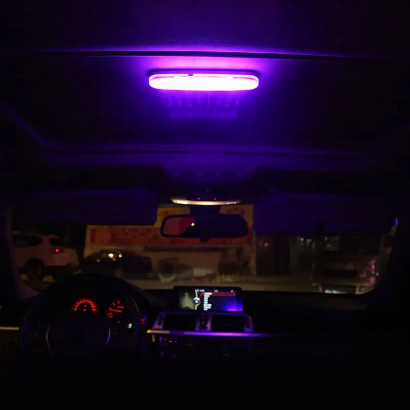 Lampe de lecture LED magnétique aste par USB pour intérieur de voiture, style universel, veilleuse, plafonnier intérieur