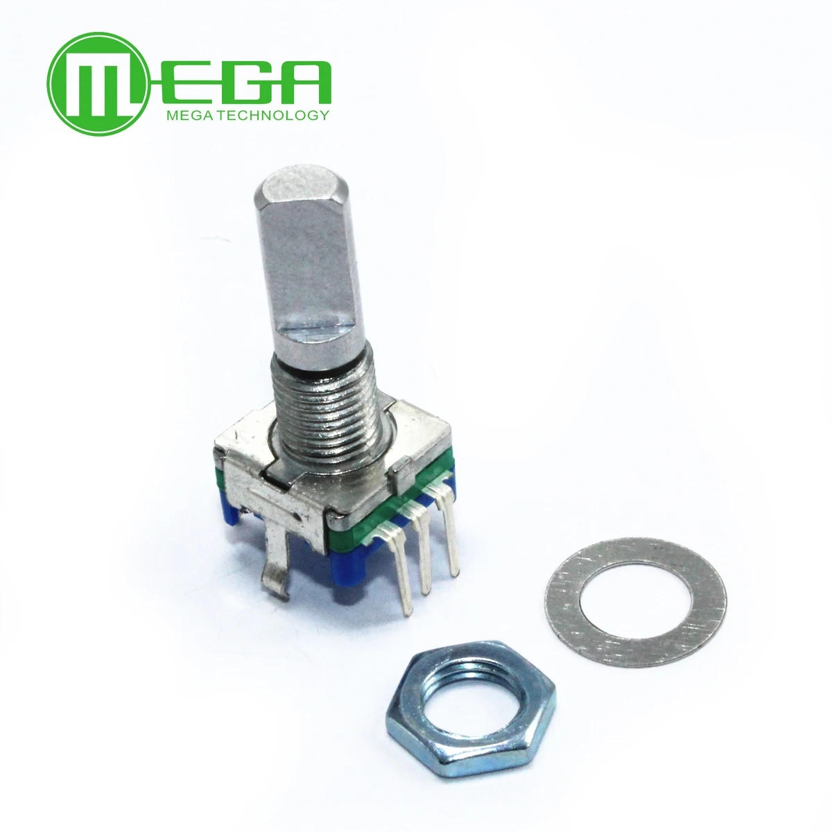 20pcs Rotary encoder,code switch/EC11/digital potentiometer,with switch,5Pin, handle length 15mm 20mm