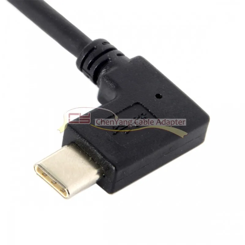 90 Degree Right Angled Type-C to USB-C 2.0 Data Cable  for Laptop & Phone cable 150cm