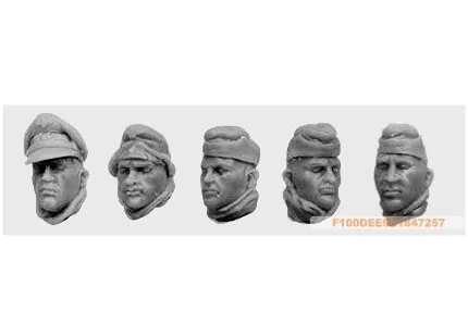 

1:35 Resin kit WWII British troops head (5 Figures)08