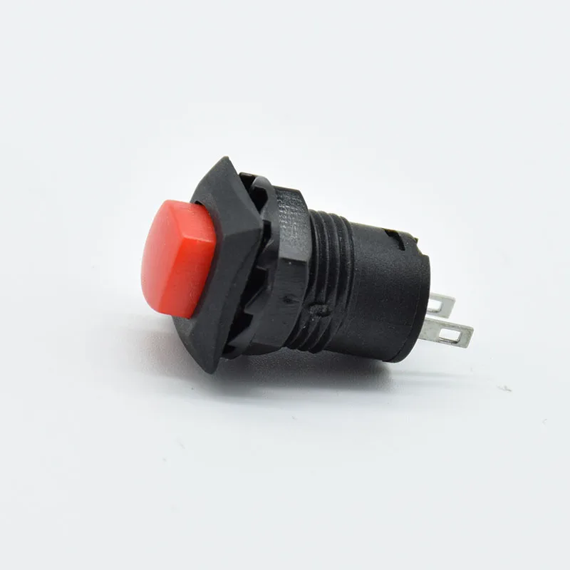 5PCS Square Button  Self-Locking/Reset switch momentary  Push Button Switch Latching ON/OFF 12mm 3A 125V 1.5A 250V AC DS-426