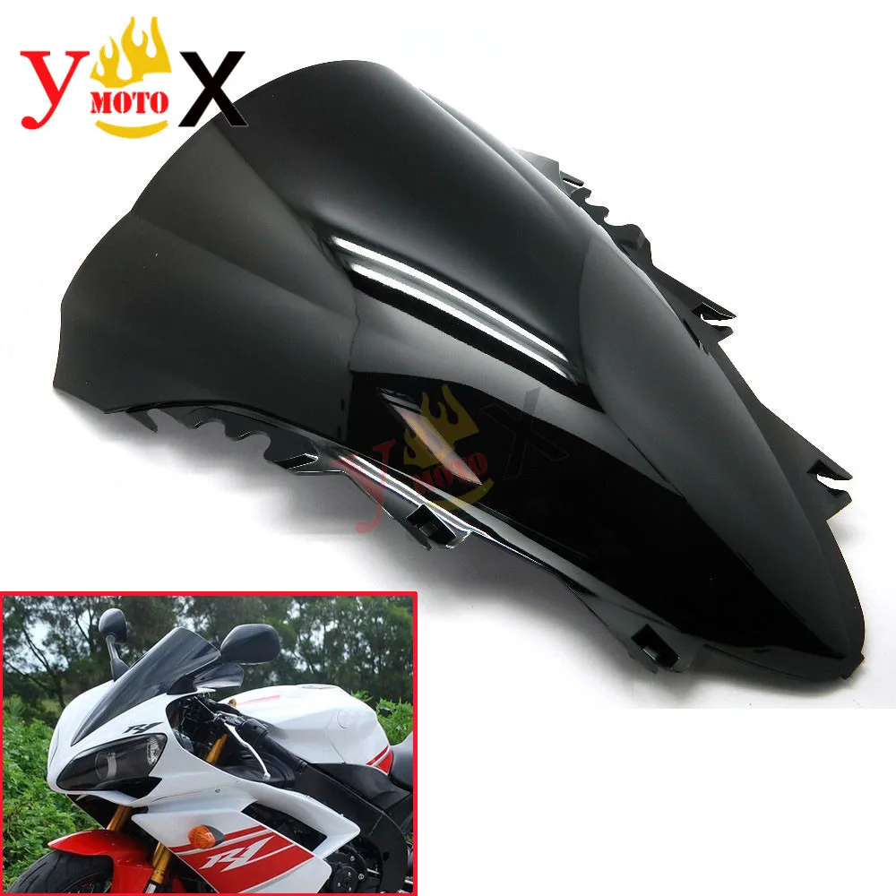 

YZF-R1 07-08 Black Sport Bike Motorcycle ABS Windscreen Windshield Double Bubble Deflector For Yamaha YZF 1000 R1 2007 2008