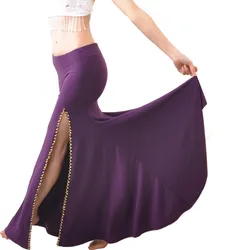 NEW Belly Dance Costume Professional Performances split Skirt Dress 9colors