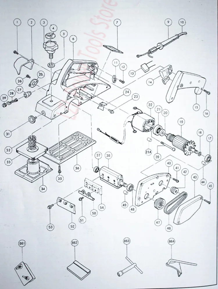 Silnik twornika AC220-240V wymień na MAKITA N1900B 1900B MT190 1923B N1923B 1902 1901 511938 -9 511939 -7 Przenośny wirnik strugarki