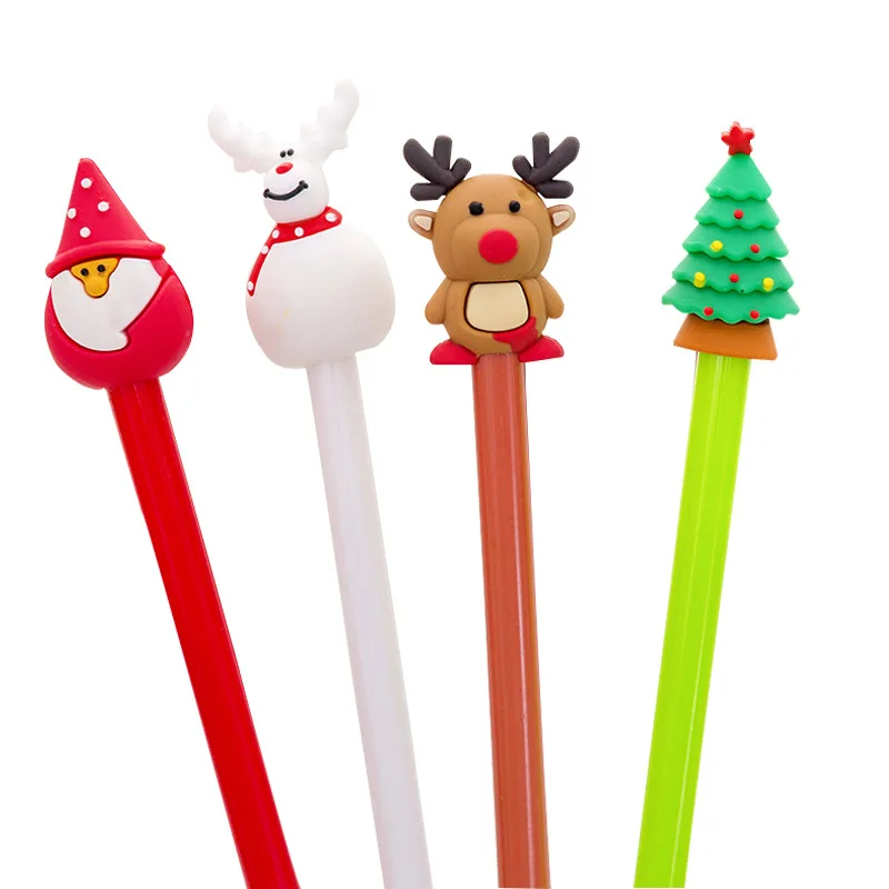 Imagem -04 - Cute Santa Claus Gel Pen para Escrever Presentes de Natal Escritório da Escola Estacionária Novidade Canetas Atacado 40 Pcs