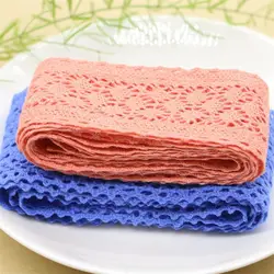 Handmade cloth DIY knitted garment accessories lace cloth paste soluble lace embroidery cotton