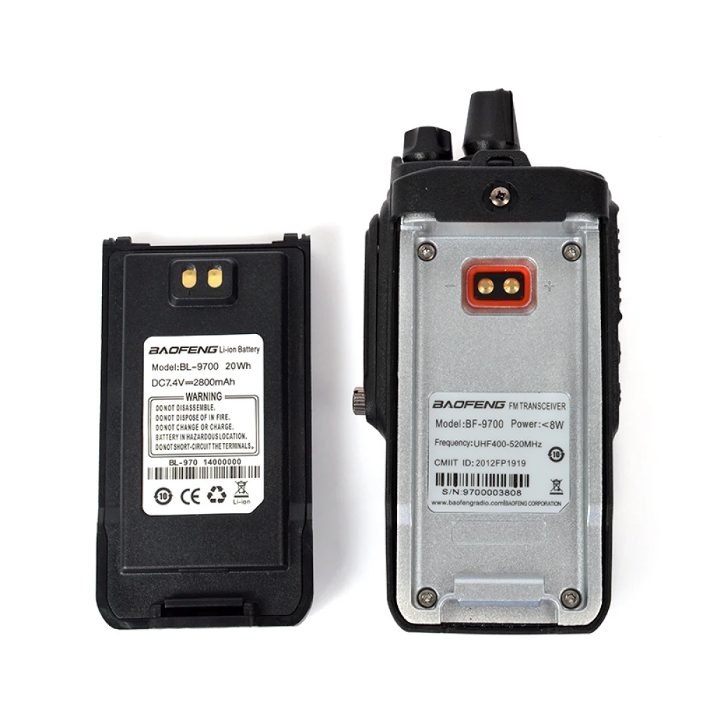 Baofeng-walkie-talkie de alta potência, 2 peças, comunicador profissional, rádio, uhf, longo alcance, 10 km
