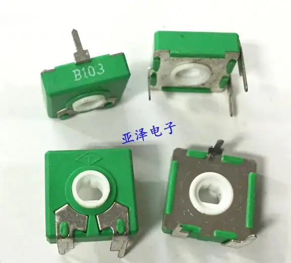 [VK] T square Spain  PT15-B10K B103 adjustable potentiometer horizontal elliptical hole rotating adjustable resistance switch