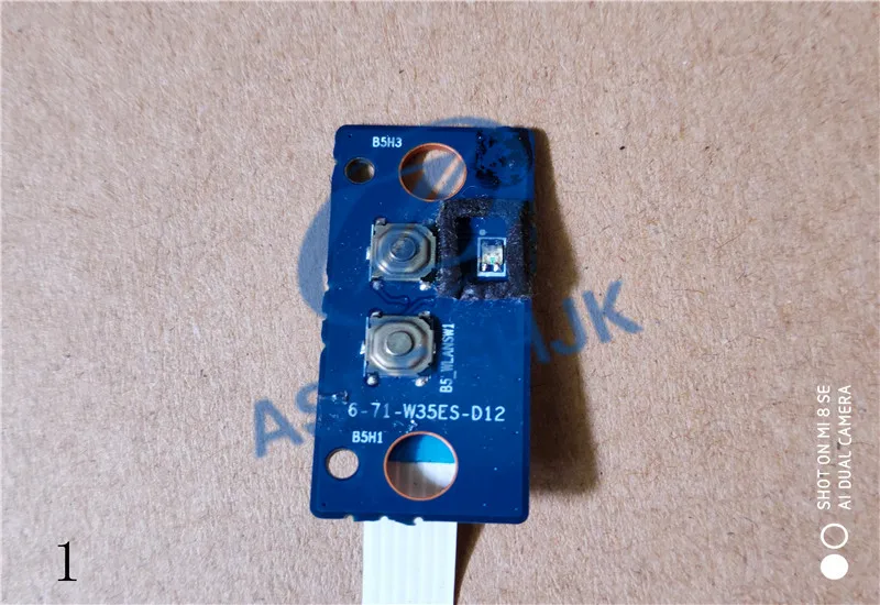 For Clevo W350ET Powerbutton Board mit Kabel 6-71-W35ES-D12  100% test ok