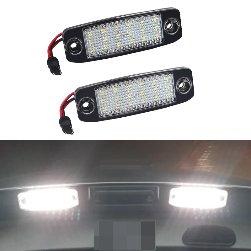 2pcs High Quality Error Free 18LED Car License Plate Lights For Hyundai Kia Sportage 12v White For Sonata 10 Sonata YF GF 10