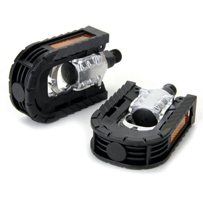 1 Pair Pedal Bicycle Folding Plastic Synthetic Road Bike Pedals Bicycle Cycling Mountain Foot Plat Anti-slip Pedals