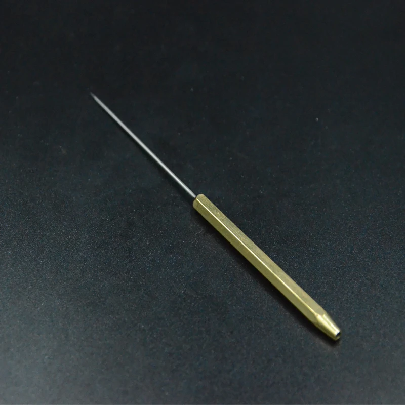 CONTEMPLATOR 4pcs fly tying dubbing tools combo bodkin/needle/hook tweezer/flat dubbing teaser hackle feather/fiber kits suit